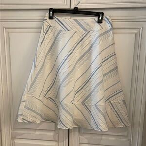 Banana Republic Cream  A-Line Skirt Knee-Length